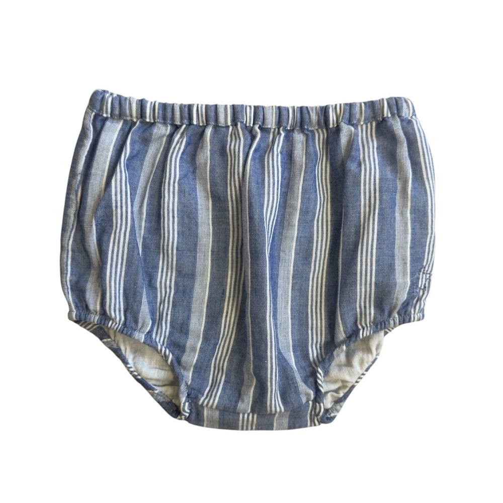 Tocoto Vintage Blue Striped Baby Bloomers Size 18M